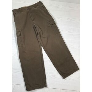 Vintage Old Navy Cargo Pants Men's 36x32 Brown Cargo Baggy Loose Military y2k
